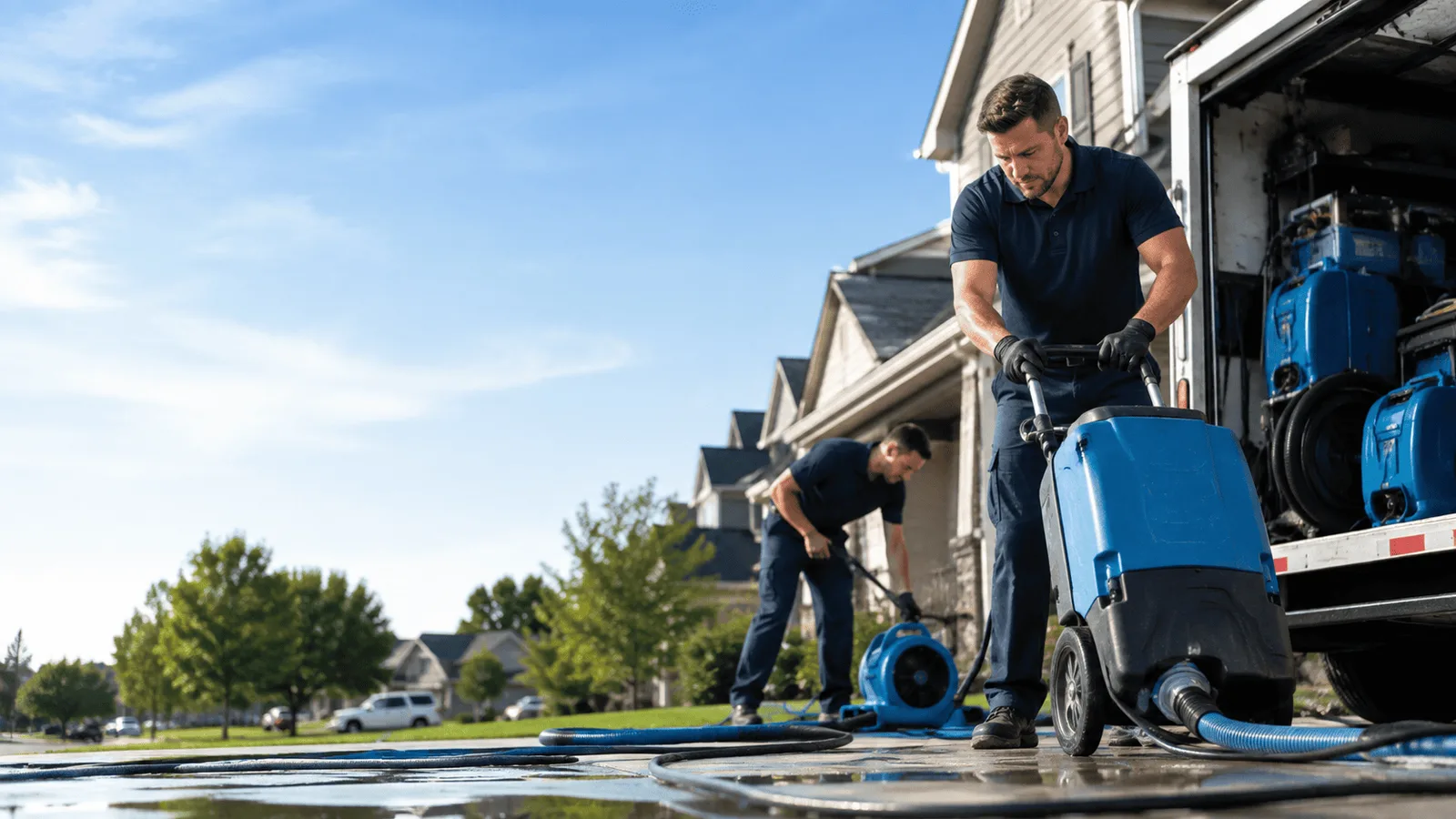 Dehumidification being performed in West Shokan, NY